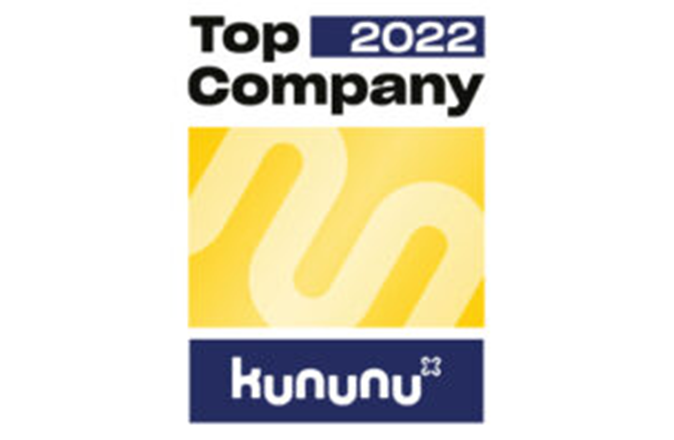 Auszeichnung Top-Company 2022 bei Kununu